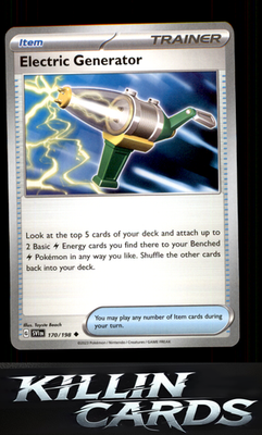 Electric Generator 170/198 Pokemon Uncommon SV01: Scarlet & Violet Base Set Card