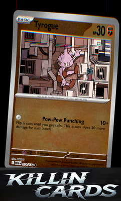 Reverse Holofoil Tyrogue 071/132 Pokemon Common ME01: Mega Evolution Card NM
