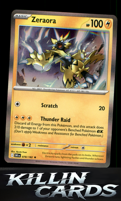 Zeraora 078/182 Pokemon Rare SV10: Destined Rivals Card NM