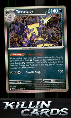 Toxtricity 068/094 Pokemon Rare ME02: Phantasmal Flames Card NM