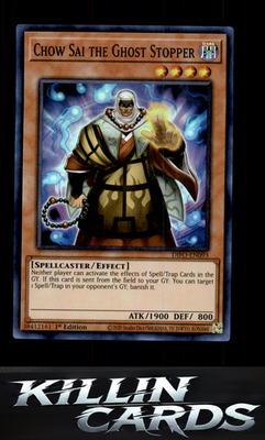 Chow Sai the Ghost Stopper DIFO-EN093 YuGiOh Super Rare Dimension Force Card NM