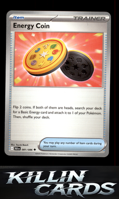 Energy Coin 081/086 Pokemon Uncommon SV: Black Bolt Card NM