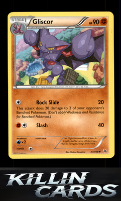 Gliscor 37/108 Pokemon Uncommon XY - Roaring Skies Card LP