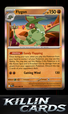 Reverse Holofoil Flygon - 053/094 053/094 Pokemon Rare ME02: Phantasmal Flames C