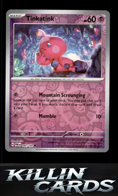 Reverse Holofoil Tinkatink - 082/182 082/182 Pokemon Common SV04: Paradox Rift C