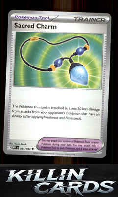 Sacred Charm - 093/094 093/094 Pokemon Uncommon ME02: Phantasmal Flames Card NM