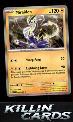 Miraidon 080/198 Pokemon Rare SV01: Scarlet & Violet Base Set Card NM