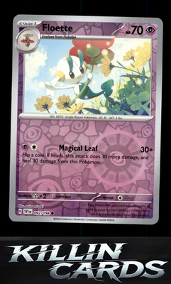 Reverse Holofoil Floette 092/198 Pokemon Common SV01: Scarlet & Violet Base Set