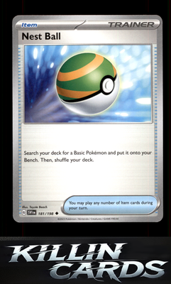 Nest Ball - 181/198 181/198 Pokemon Uncommon SV01: Scarlet & Violet Base Set Car