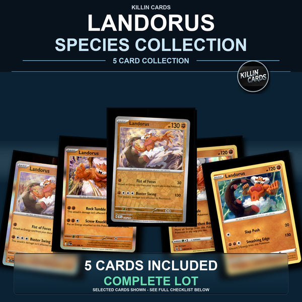 Pokemon TCG Landorus Species Collection 5 Different Cards