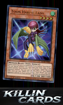 1st Edition Toon Harpie Lady BLCR-EN066 YuGiOh Ultra Rare Battles of Legend: Cry