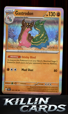 Gastrodon 107/191 Pokemon Rare SV08: Surging Sparks Card NM