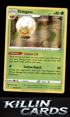 Eldegoss 016/203 Pokemon Holo Rare SWSH07: Evolving Skies Card NM