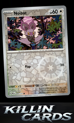 Reverse Holofoil Noibat 090/131 Pokemon Common SV: Prismatic Evolutions Card NM