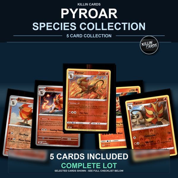 Pokemon TCG Pyroar Species Collection 5 Different Cards