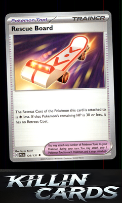 Rescue Board 126/131 Pokemon Uncommon SV: Prismatic Evolutions Card NM