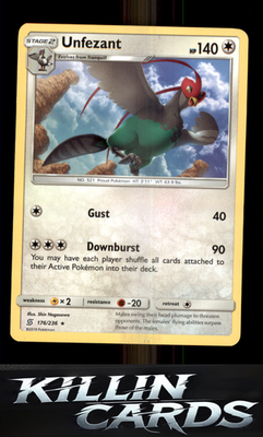 Unfezant 176/236 Pokemon Rare SM - Unified Minds Card NM
