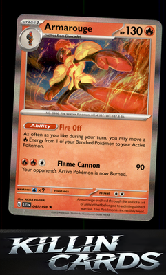 Armarouge - 041/198 041/198 Pokemon Rare SV01: Scarlet & Violet Base Set Card NM