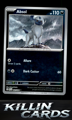 Reverse Holofoil Absol 063/094 Pokemon Common ME02: Phantasmal Flames Card NM