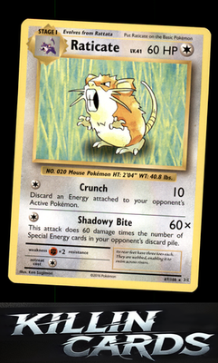 Raticate 67/108 Pokemon Rare XY - Evolutions Card LP