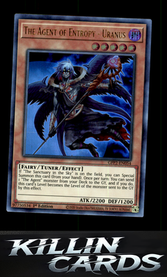 1st Edition The Agent of Entropy - Uranus GFP2-EN054 YuGiOh Ultra Rare Ghosts Fr