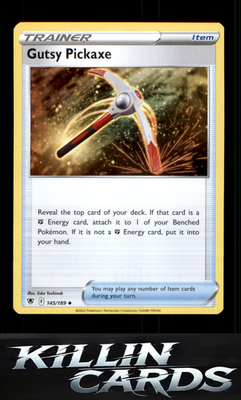 Gutsy Pickaxe 145/189 Pokemon Uncommon SWSH10: Astral Radiance Card NM