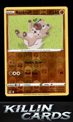 Reverse Holofoil Rockruff 109/196 Pokemon Common SWSH11: Lost Origin Card NM