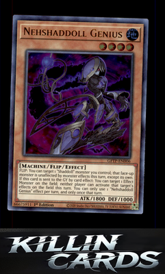 1st Edition Nehshaddoll Genius GFTP-EN006 YuGiOh Ultra Rare Ghosts From the Past