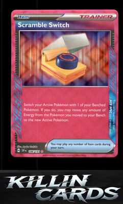 Scramble Switch 186/191 Pokemon ACE SPEC Rare SV08: Surging Sparks Card NM