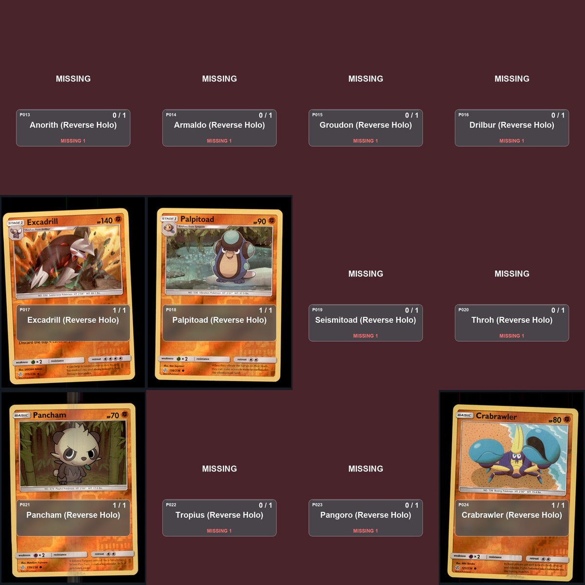 Pokemon TCG SM - Cosmic Eclipse Reverse Holo Master Set 25 Reverse Holo Card