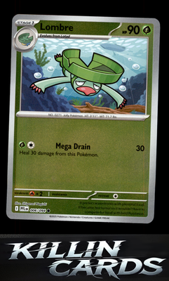 Reverse Holofoil Lombre 006/094 Pokemon Common ME02: Phantasmal Flames Card NM