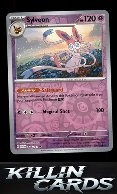 Reverse Holofoil Sylveon 040/131 Pokemon Rare SV: Prismatic Evolutions Card NM