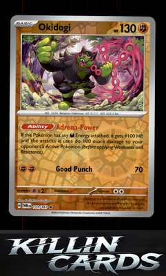 Reverse Holofoil Okidogi 111/167 Pokemon Rare SV06: Twilight Masquerade Card NM