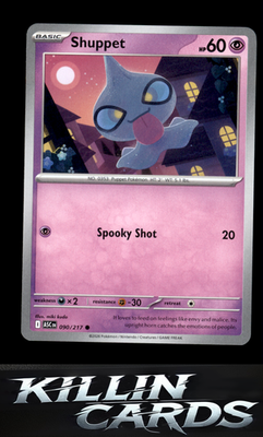 Shuppet 090/217 Pokemon Common ME: Ascended Heroes Card NM