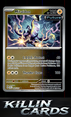 Reverse Holofoil Miraidon 069/191 Pokemon Uncommon SV08: Surging Sparks Card NM