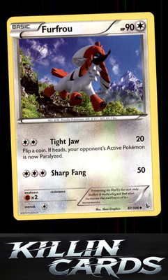 Furfrou 87/106 Pokemon Uncommon XY - Flashfire Card LP