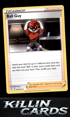 Ball Guy 057/072 Pokemon Uncommon Shining Fates Card NM