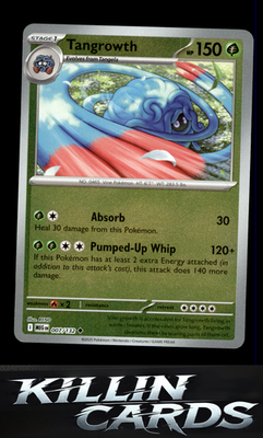Reverse Holofoil Tangrowth 007/132 Pokemon Uncommon ME01: Mega Evolution Card NM