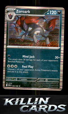 Zoroark 062/086 Pokemon Rare SV: White Flare Card NM