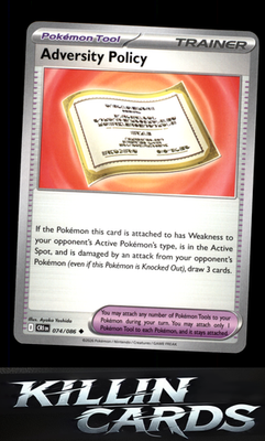 Adversity Policy 074/086 Pokemon Uncommon ME04: Chaos Rising Card NM