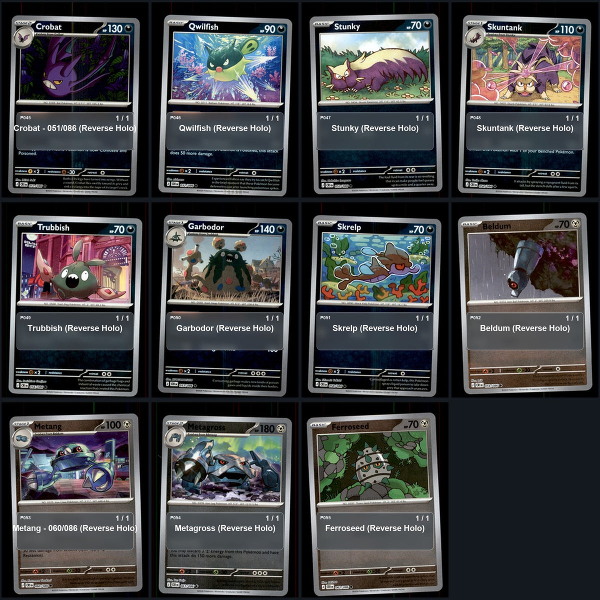 Pokemon TCG ME04: Chaos Rising Reverse Holo Master Set 68 Reverse Holo Card