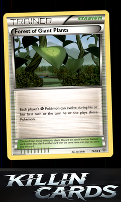 Forest of Giant Plants 74/98 Pokemon Uncommon XY - Ancient Origins Card LP