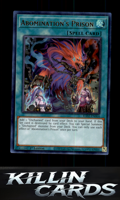 1st Edition Abomination's Prison RA02-EN064 YuGiOh Super Rare 25th Anniversary R