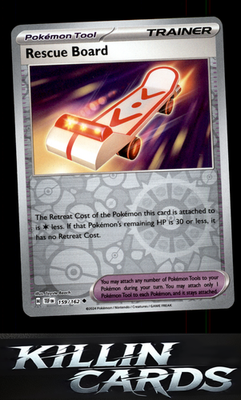 Rescue Board 159/162 Pokemon Uncommon SV05: Temporal Forces Card NM
