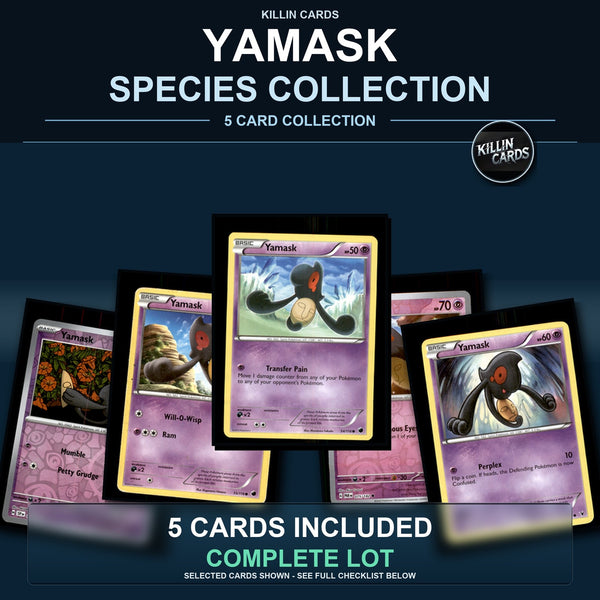 Pokemon TCG Yamask Species Collection 5 Different Cards
