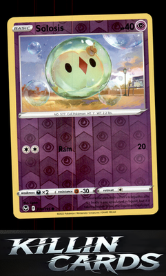 Reverse Holofoil Solosis 076/195 Pokemon Common SWSH12: Silver Tempest Card NM