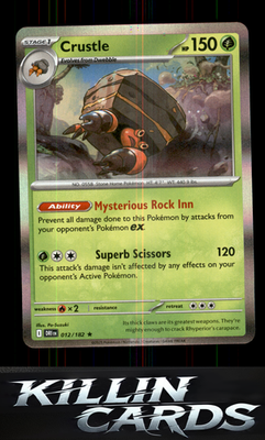 Crustle - 012/182 012/182 Pokemon Rare SV10: Destined Rivals Card NM