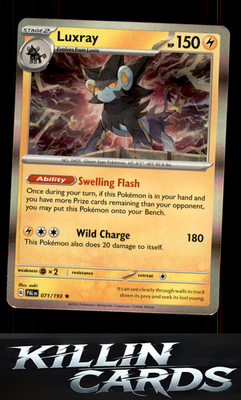 Luxray 071/193 Pokemon Rare SV02: Paldea Evolved Card NM