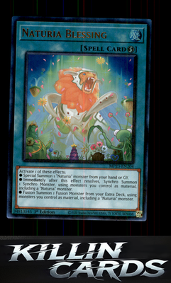 1st Edition Naturia Blessing MP23-EN204 YuGiOh Ultra Rare 25th Anniversary Tin: