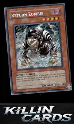 Return Zombie PP01-EN006 YuGiOh Secret Rare Premium Pack 1 Card NM